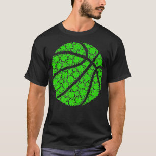 Camiseta Bola de basquetebol Rua de camarão irlandês Lucky 