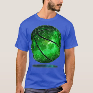 Camiseta Bola de basquetebol Rua de camarão irlandês Lucky