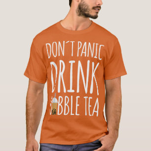 Camiseta Bola De Bebida De Pânico Chá Boba Tea 869