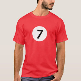Camiseta Bola de bilhar 7