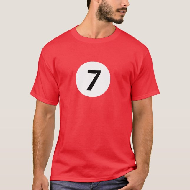 Camiseta Bola de bilhar 7 (Frente)