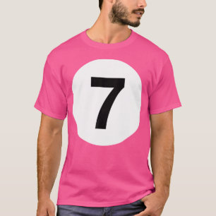 Camiseta Bola de Bilhar Correspondente Nº 7 Bola de Sinuca