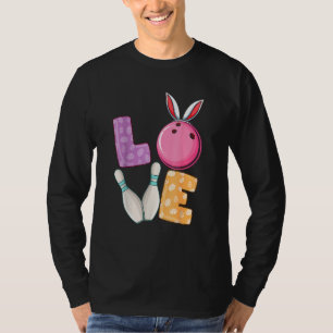 Camiseta Bola de boliche Amp Pinos Coelho Orelha Ovos Caça