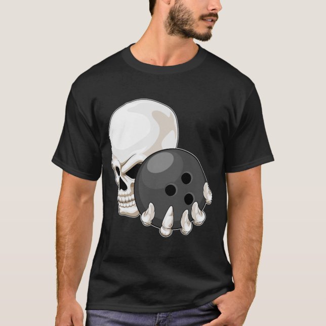 Camiseta Bola de boliche Caveira (Frente)