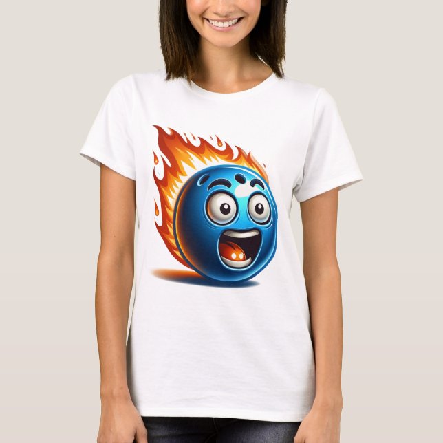 Camiseta Bola de boliche contra incêndio (Frente)