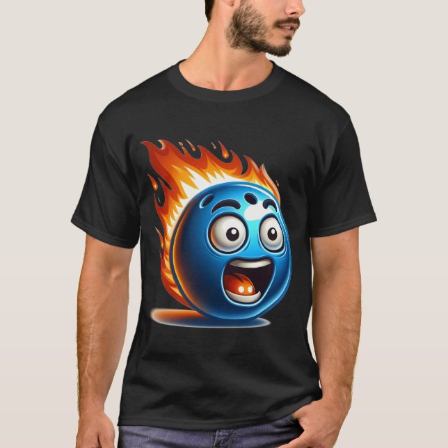 Camiseta Bola de boliche contra incêndio (Frente)