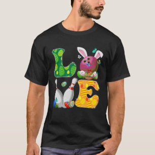 Camiseta Bola de boliche de amor e marionetas Homens do Dia