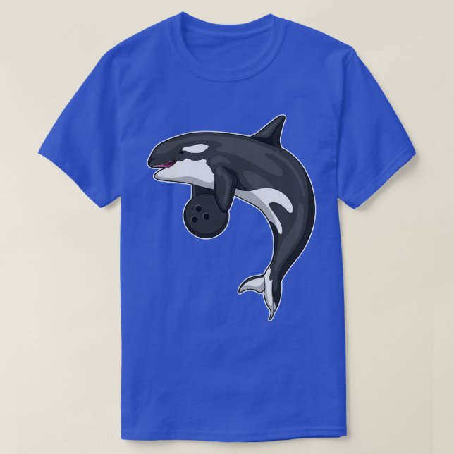 Camiseta Bola de boliche de Boliche de Orca (Frente do Design)