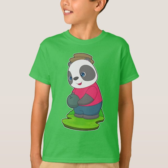 Camiseta Bola de boliche de Boliche Panda (Frente)