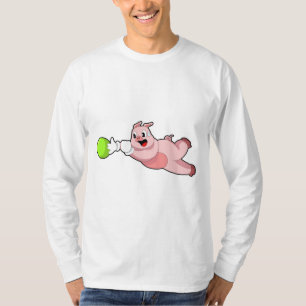 Camiseta Bola de boliche de porcos