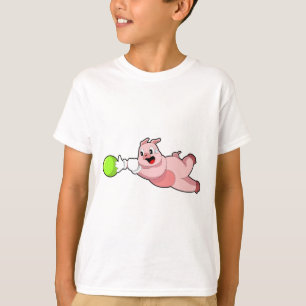 Camiseta Bola de boliche de porcos