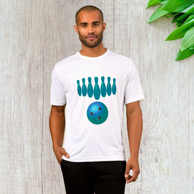 Camiseta Bola de Boliche e Pinós Esportes Divertidos (Criador carregado)