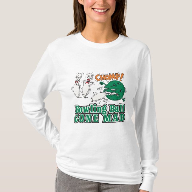 Camiseta bola de boliche louca (Frente)