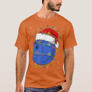 Camiseta Bola de boliche Natal Santa Hat Matando Família P