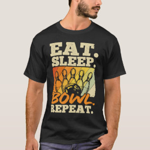Camiseta Bola de Boliche Pino Jogador de Boliche Strike Equ