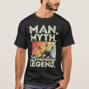 Camiseta Bola de Boliche Pino Jogador de Boliche Strike Fã