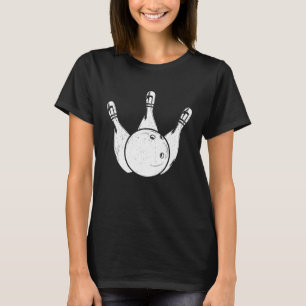 Camiseta Bola de Boliche Pino Jogador de Boliche Strike Len