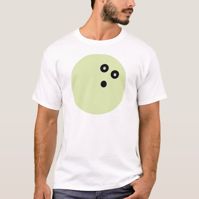 Camiseta Bola de boliche verde (Frente)