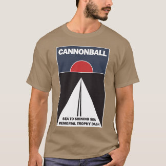 Camiseta bola de canhão correndo de presente de filme
