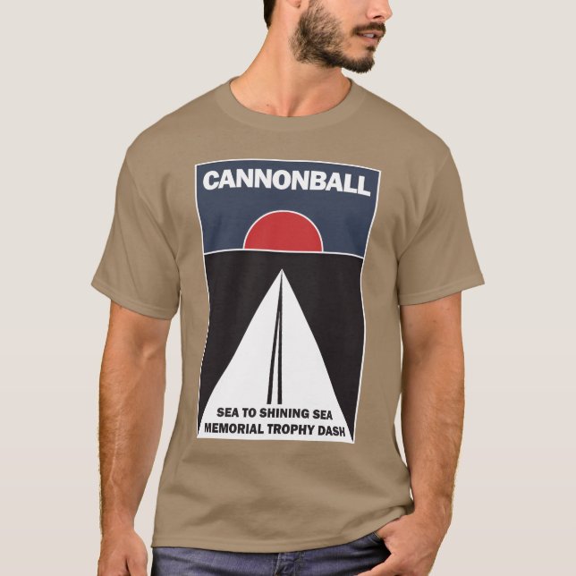 Camiseta bola de canhão correndo de presente de filme (Frente)