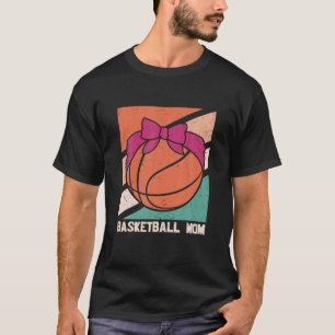 Camiseta Bola de cesto Bandana Dia de as mães mãe Cesta ret