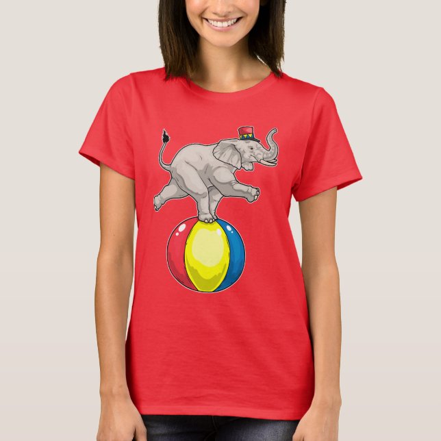 Camiseta Bola de Circo Elefante (Frente)
