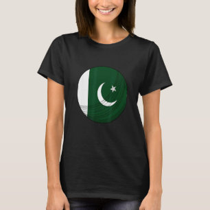 Camiseta Bola de críquete do Paquistão Fã de críquete do po