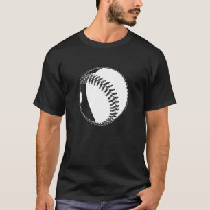 Camiseta Bola de Esquema de Baseball