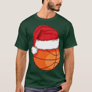Camiseta Bola de Exercício de Basquete de Natal