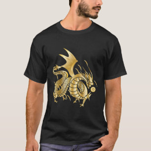 Camiseta Bola de Fogo do Dragão Chinês sem Ouro