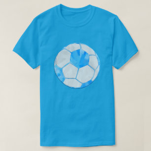 Camiseta Bola de Futebol Azul
