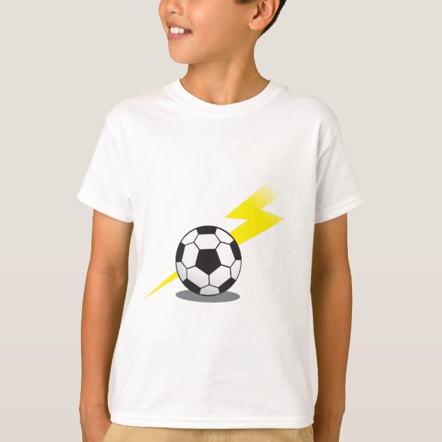 Camiseta Bola de futebol com parafuso de relâmpago (Frente)