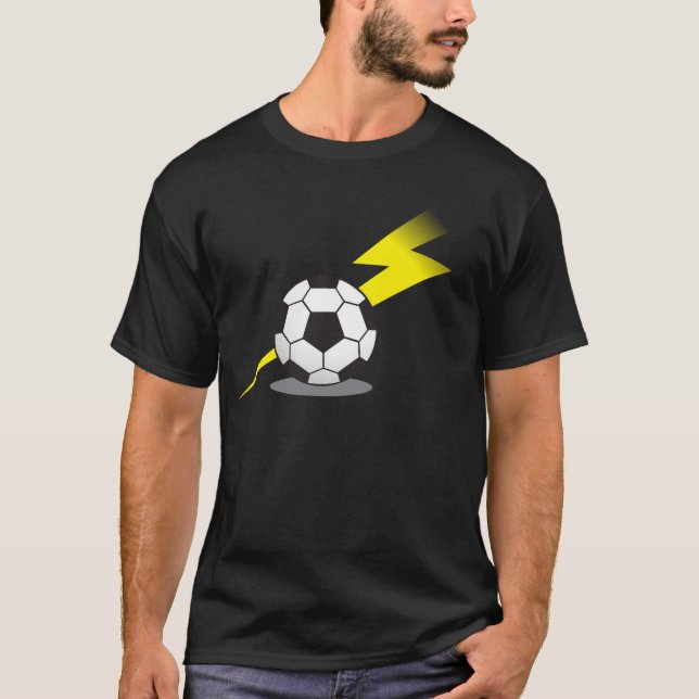 Camiseta Bola de futebol com parafuso de relâmpago (Frente)