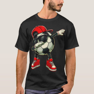 Camiseta Bola de Futebol Cutucando Jogador Engraçado