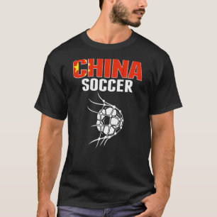 Camiseta Bola de futebol da China na rede do gol   Adeptos 