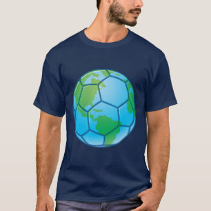 Camiseta Bola de Futebol da Copa do Mundo Planeta