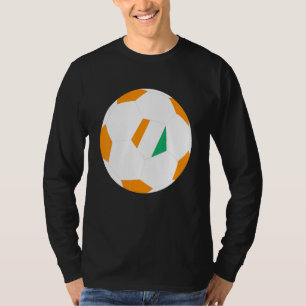 Camiseta Bola de Futebol da Costa do Marfim Bandeira Orgulh