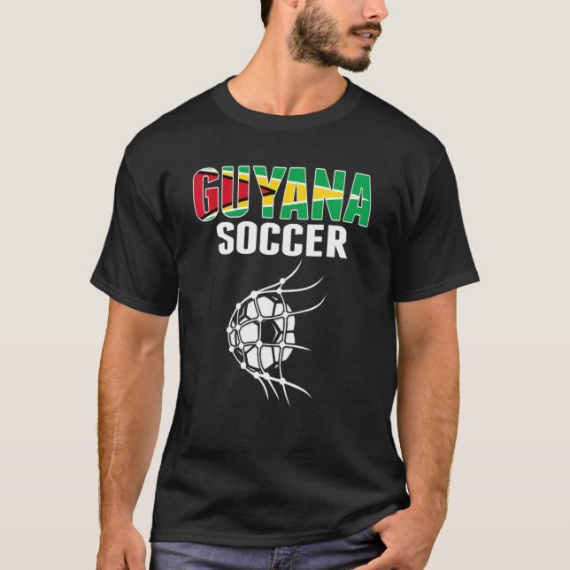 Camiseta Bola De Futebol Da Guiana Na Internet (Frente)