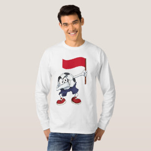 Camiseta Bola de Futebol Dabbing de Mônaco