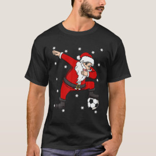 Camiseta Bola De Futebol Dabbing Papai Noel Esporte Pl