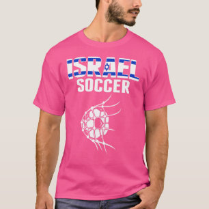 Camiseta Bola de futebol de Israel na rede gol Futebol isr