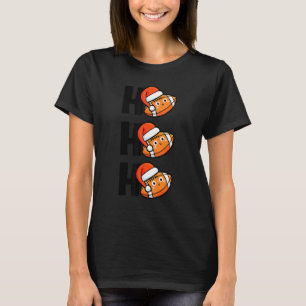 Camiseta Bola de Futebol de Natal com Chapéu de Papai Noel