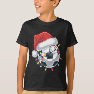 Camiseta Bola de Futebol do Papai Noel Esportes Natal Jogad