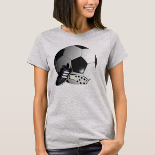Camiseta Bola De Futebol E Calçados,