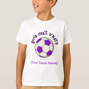 Camiseta Bola de futebol em roxo
