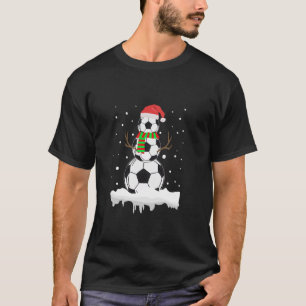 Camiseta Bola de Futebol Engraçado Snowman Esporte Sobresca