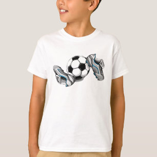 Camiseta Bola De Futebol Infantil E chuteiras