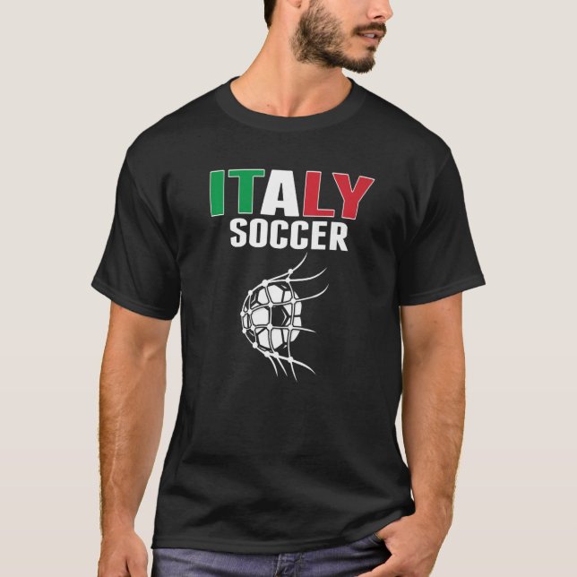 Camiseta Bola De Futebol Italiano No Net Goal Su (Frente)