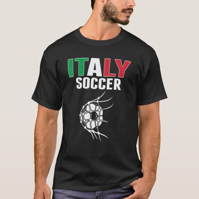 Camiseta Bola De Futebol Italiano No Net Goal Su (Frente)