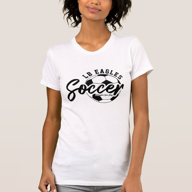 Camiseta Bola de Futebol Personalizada com Nome da Equipe e (Frente)